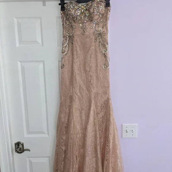 pink floral dresses long Pink Floral V Neck Sleeveless Ruffles Long Chiffon Bridesmaid Dresses main image 0